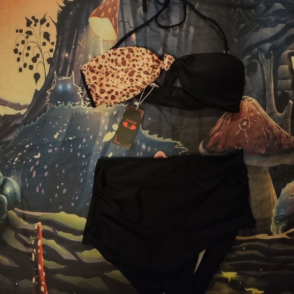 Split Cheetah Bikini - Picture 14 of 15